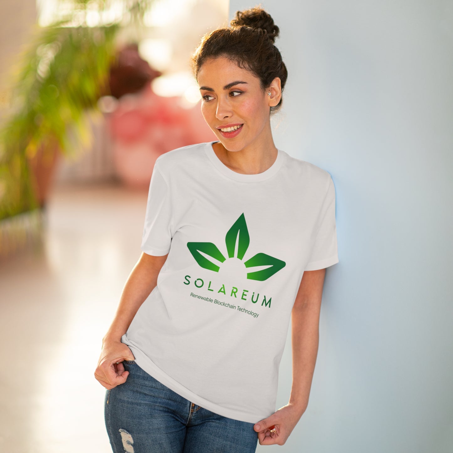 Organic Creator Tee, Green Logo - Unisex