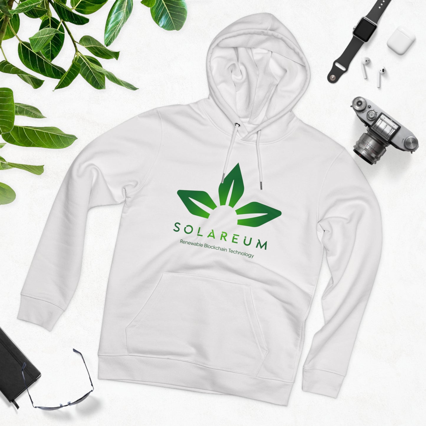 Organic Unisex Cruiser Green Logo Hoodie