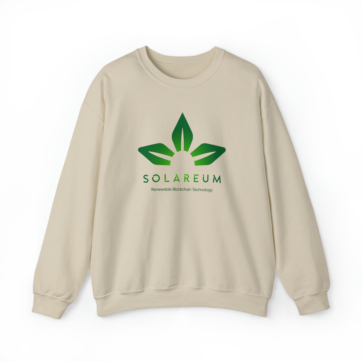 Unisex Heavy Blend™ Crewneck Green Logo Sweatshirt